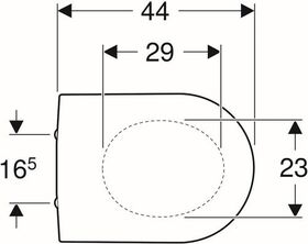 Geberit WC-Sitz RENOVA PLAN ohne Absenkautomatik weiß