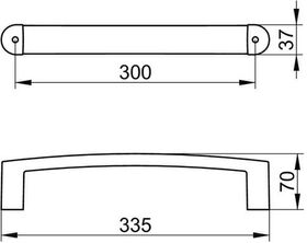 Keuco Haltegriff ELEGANCE 335mm vc