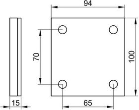 Keuco Abdeckplatte PLAN CARE alu sil-elo