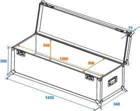 ROADINGER Universal-Case Profi 140x30x30cm