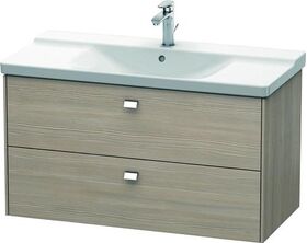 Duravit Waschtischunterbau BRIOSO Griffe chrom 561x1020x479mm pine silver