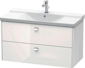 Duravit Waschtischunterbau BRIOSO Griffe chr 561x1020x479mm weiß hochglanz