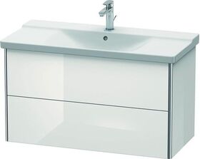 Duravit Waschtischunterbau XSQUARE 565x1010x473mm weiß hochglanz