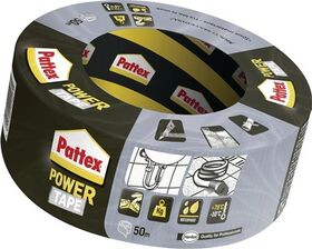 Gewebeband Power-Tape silber-grau L.50m B.50mm Rl.PATTEX