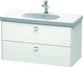 Duravit Waschtischunterbau BRIOSO Griffe chrom 563x1020x469mm weiß matt