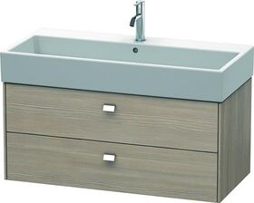 Duravit Waschtischunterbau BRIOSO Griffe chrom 442x984x459mm pine silver