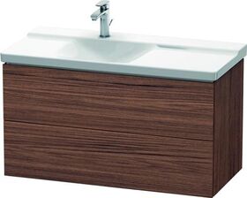 Duravit Waschtischunterbau L-CUBE 820x481x555mm nussbaum dunkel