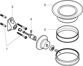 Seifenschale AXOR MONTREUX Wandmontage stainless steel optic