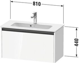 Duravit Waschtischunterbau Ketho.2 810x440x390mm weiß matt