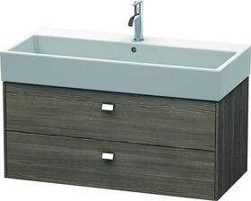 Duravit Waschtischunterbau BRIOSO Griffe chrom 442x984x459mm pine terra