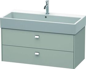 Duravit Waschtischunterbau BRIOSO Griffe chr 442x984x459mm betongrau matt