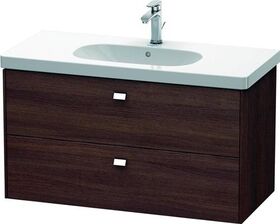 Duravit Waschtischunterbau BRIOSO Griffe chr 563x1020x469mm Kast. dunkel