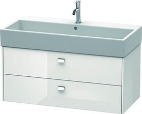 Duravit Waschtischunterbau BRIOSO Griffe chr 442x984x459mm weiß hochglanz