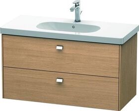 Duravit Waschtischunterbau BRIOSO Griffe chr 563x1020x469mm europ. eiche