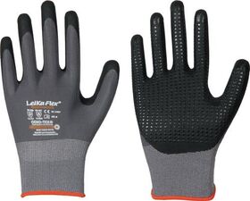 Handschuhe LeiKaFlex 1467 Gr.8 grau EN 420+ EN 388+EN 407 PSA II LEIPOLD - VPE: 12