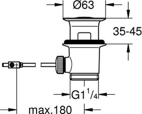 Grohe Ablaufgarnitur chr-gold