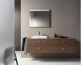 Duravit Konsolenunterschrank BRIOSO Griffe chr 442x820x550mm kastanie dunkel