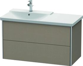 Duravit Waschtischunterbau XSQUARE Becken links 565x1010x473mm leinen