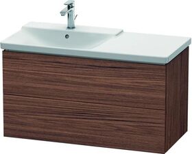 Duravit Waschtischunterbau L-CUBE 1020x481x555mm nussbaum dunkel