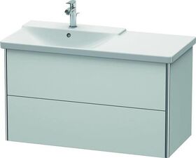 Duravit Waschtischunterbau XSQUARE Be links 565x1010x473mm weiß seidenmatt