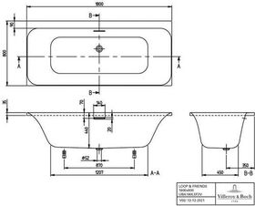 V&B Whirlpoolsystem LOOP & FRIENDS Hy E m Wa-zul Tech. Pos 2 stone white