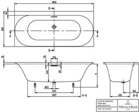 V&B Whirlpoolsystem LOOP & FRIENDS Spe Co ac m Wa-zul Tech. Pos 1 St white