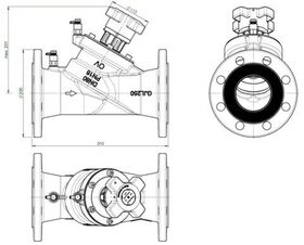 OV Strangregulierventil Hydrocontrol VFC PN 16, Grauguss, Flansch/DIN DN 80