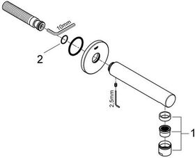 Grohe Wanneneinlauf CONCETTO Ausldg 170mm chr