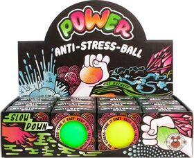 POWER Anti-Stressball, 4fach sort.