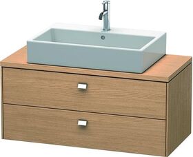 Duravit Konsolenunterschrank BRIOSO Griffe chr 442x1020x480mm europ. eiche