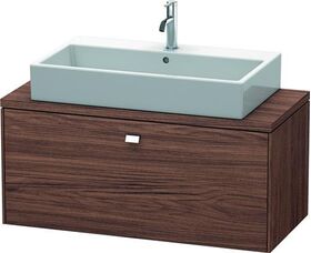 Duravit Konsolenunterschrank BRIOSO Gri chrom 442x1020x480mm nussbaum dunkel