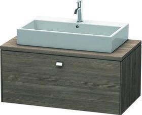 Duravit Konsolenunterschrank BRIOSO Griff chrom 442x1020x550mm pine terra