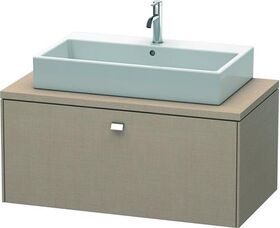 Duravit Konsolenunterschrank BRIOSO Griff chrom 442x1020x550mm leinen