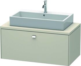 Duravit Konsolenunterschrank BRIOSO Griff chrom 442x1020x550mm taupe matt