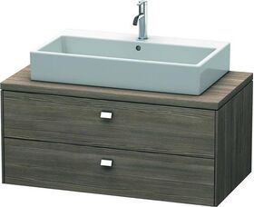 Duravit Konsolenunterschrank BRIOSO Griffe chrom 442x1020x550mm pine terra