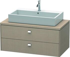 Duravit Konsolenunterschrank BRIOSO Griffe chrom 442x1020x550mm leinen