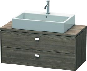 Duravit Konsolenunterschrank BRIOSO Griffe chrom 442x1020x480mm pine terra