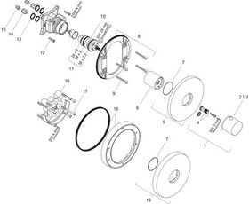 Thermostat AXOR UNO2 UP Highflow 59 l/m stainless steel optic