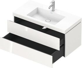 Duravit Waschtischset L-CUBE 1000x480mm 2 Sk 1 HL we hgl ES Ah Mi.