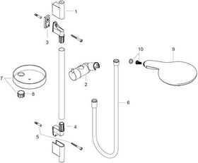 Brauseset RAINDANCE SELECT S 150 3jet Brausestange Unica'S Puro 650mm chrom