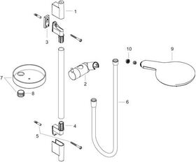 Brauseset RAINDANCE SELECT S 150 3jet Brausestange Unica'S Puro 900mm chrom