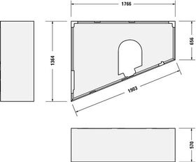 Duravit Wannenträger für 700216, 1800x1400mm