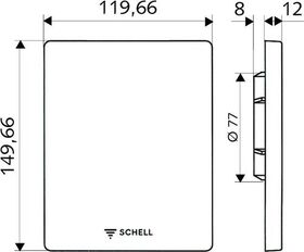 Schell Frontblende EDITION HF/LC Edelstahl