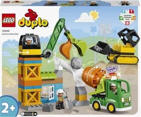 Duplo Baustelle mit Baufahrzeugen