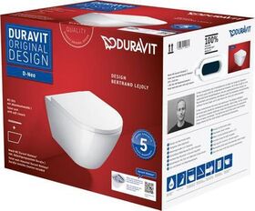 Duravit Wand-WC-Set D-NEO tief rim. mit WC-Sitz inkl. Durafix weiß