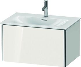 Duravit Waschtischunterbau XSQUARE 397x710x478mm, 1 Auszug weiß hochglanz