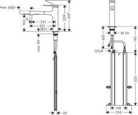 Einhebel-Küchenmischer Zesis M33 ComfortZone 160, 2 jets, sBox chrom