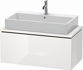 Duravit Waschtischunterbau L-CUBE 920x477mm 1 Ausz. we s-matt ES Ah mitte