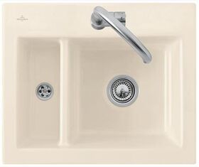 Subway XM flat Spüle 585 x 475 mm Ivory Ceramicplus