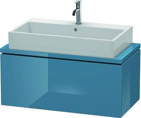 Duravit Konsolenunterschrank L-CUBE 400x920x477mm stone blue hochglanz